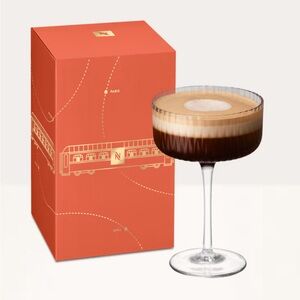 NIB Nespresso Limited Edition Barista Festive Glass (Set of 2)